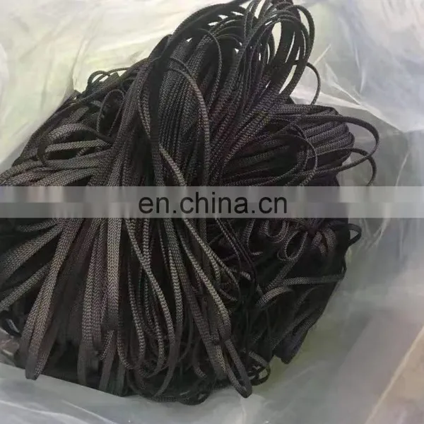 Color Customized Fashion Decoration Flat Woven Polyester Drawstring Braided Rope Hollow Flat Cord for Garment and Shoes photo-3