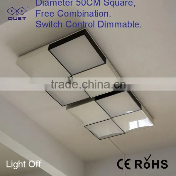 Modern Square Flush Surface Mounted LED Ceiling Light Fixture photo-6