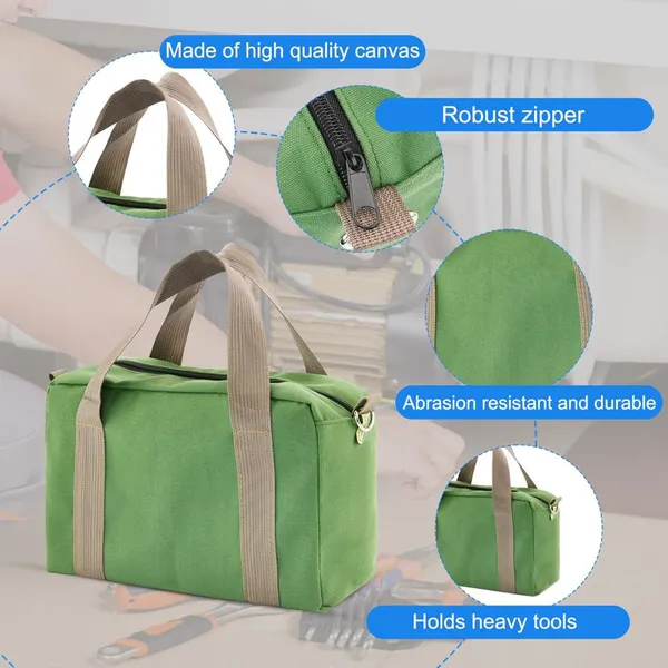 Tool Bag With Waterproof Tool Bag Big Capacity Canvas Tool Bag Electrician Multifunctional Portable Tool Bag photo-2