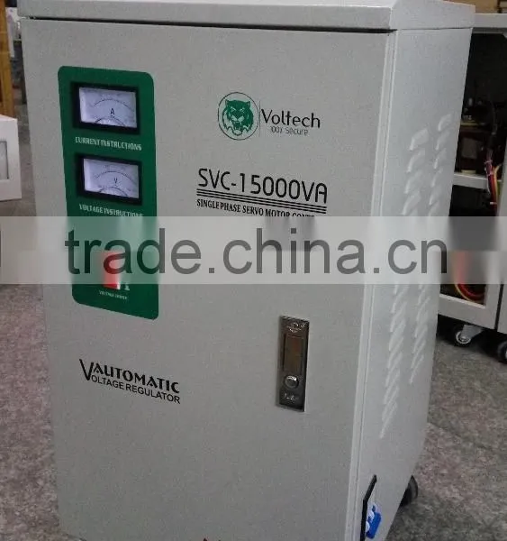 220V AC Output Single Phase Approve Portable 15000W Automatic Voltage Regulator photo-2