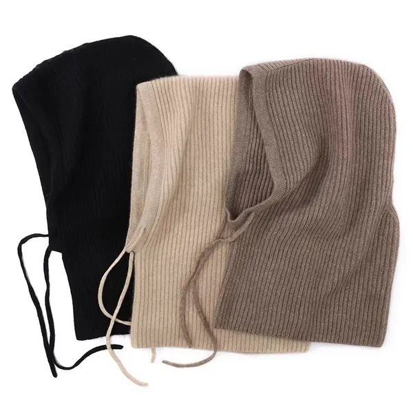 Winter Warm Knitted Neck Scarf&hat 100%cashmere photo-4