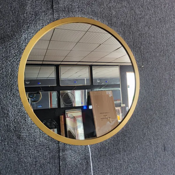 Customized Aluminum Alloy Edge-finished Makeup Mirror, Ultra-clear Glass, Silver Mirror Surface, Wall-mounted Vanity Mirror