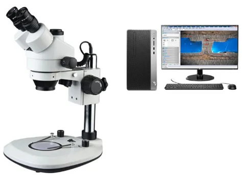 HST-JSZ7E Trinocular Continuous Zoom Stereomicroscope With Measurement Software photo-2