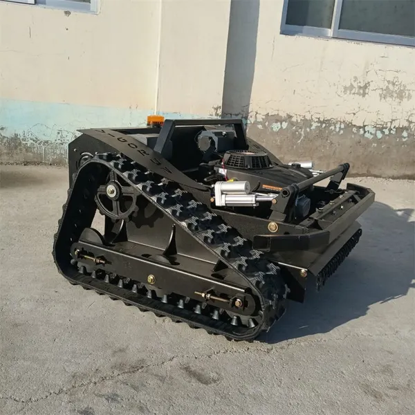 Gasoline Engine Electric Battery Brushless DC Motor Remote Control Tracked Mower photo-2
