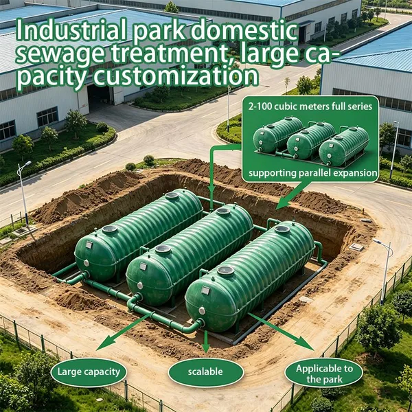 Low Noise Corrugated Septic Tank Static Anaerobic Domestic Sewage Purification System