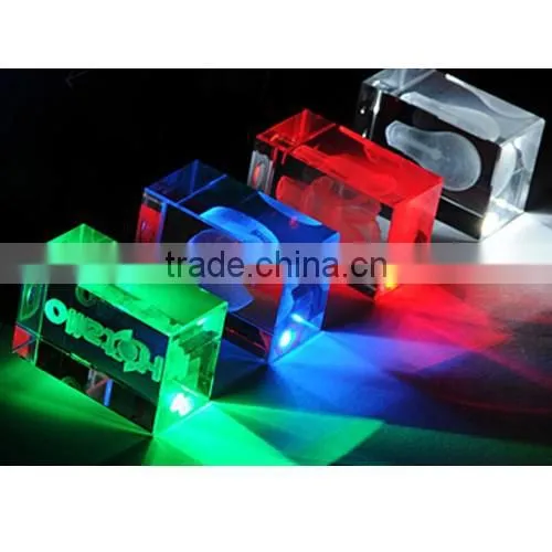 China Bulk 1gb Usb Flash Drives Crystal Led Usb photo-2