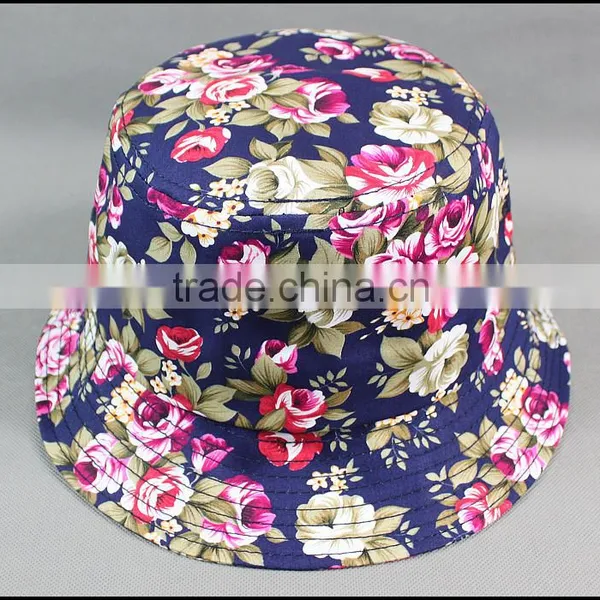 Wholesale 2015 Custom Fashion Short Brim Fabric Dyed Bucket Hat photo-3