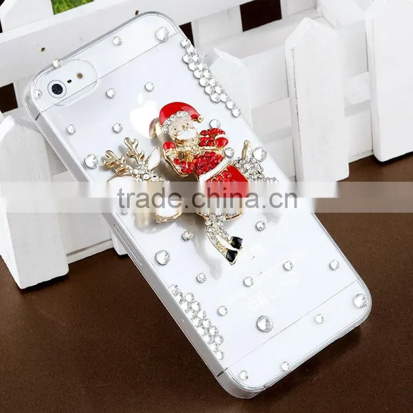 IMPRUE Christams Series 3D Crystal Bling Stone Case For Apple Iphone5 With Retailer Package