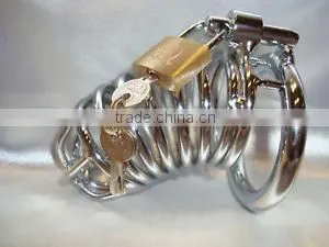 Bondage Restraint Male Chastity Spiral Steel Device 45mm Ring Locking Cage/ Bondage Medical SEX TOYS/Medical Products