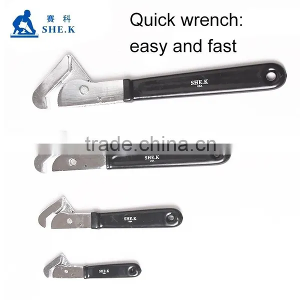 Factory Price Adjustable Pipe Wrench Quick Universal Wrench