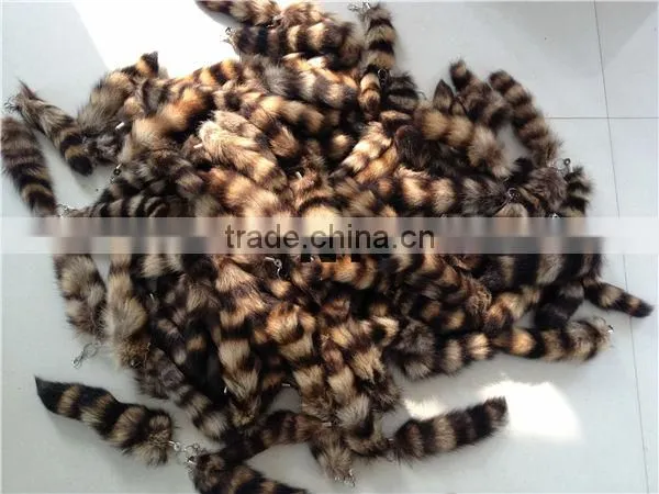 2014 Hot Selling 100% Genuine Raccoon Tail Fur photo-2
