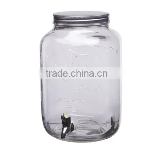 Glass Beverage Dispenser 10L