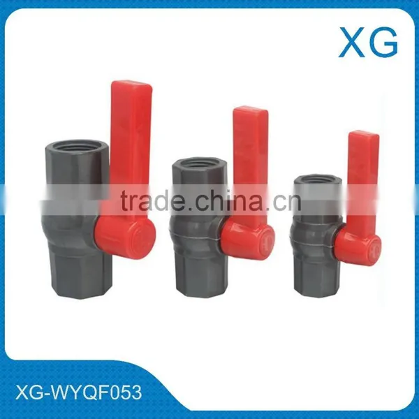 PVC White Ball Valve /Hexagon Threaded Black Pvc Ball Valves/PVC Pipe Fittings photo-2
