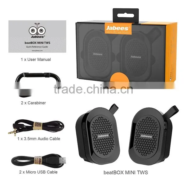 Jabees New Arrival Double Mini Stereo True Wireless Bluetooth Speaker photo-6
