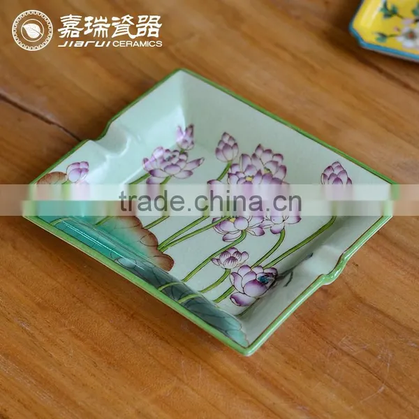 Custom Hotel Square Ceramic Cigar Ashtray photo-3