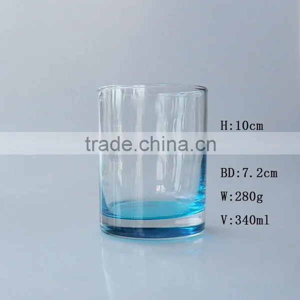 High Quality China Factory Wholesale Green Blue Yellow Solid Color Rock Tumbler Whisky Glass photo-2