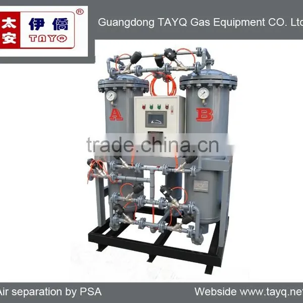 Quality-assured nitrogen flushing machine for packaging
