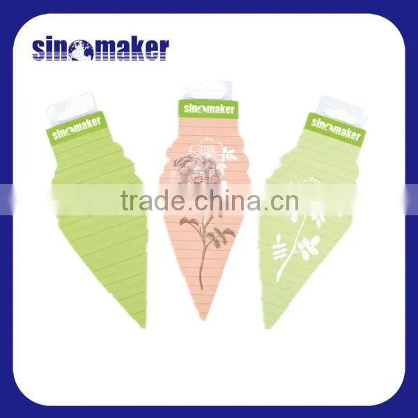 Recycled Custom Sticky Notes Leaf Shape Memo Pad photo-6