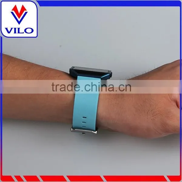 Excellent Quality 2016 Luxury Genuine Leather Watch Replacement Band Wrist Strap + Metal Frame For Fitbit Blaze Smart Watch photo-5