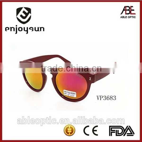 Lady Colorful Injection Round Sunglasses photo-3