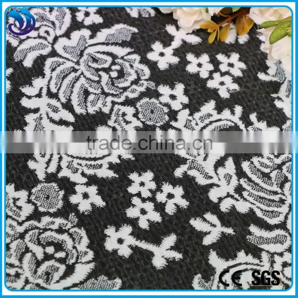 Hot Sell New Product Plain Dyed Ployester Spandex Fashion Dress Jacquard Fabric photo-2