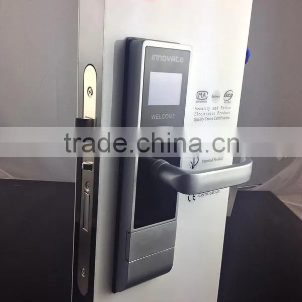 New Design Digital Door Lock LCD Screen Show Room Number Battery Roon Status photo-3