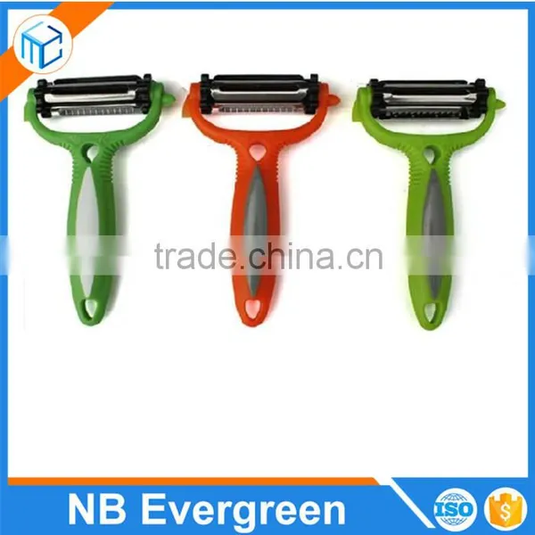 3 IN 1 ROTARY FRUIT VEGETABLE CARROT POTATO PEELER CUTTER SLICER SPEED PEELER photo-5