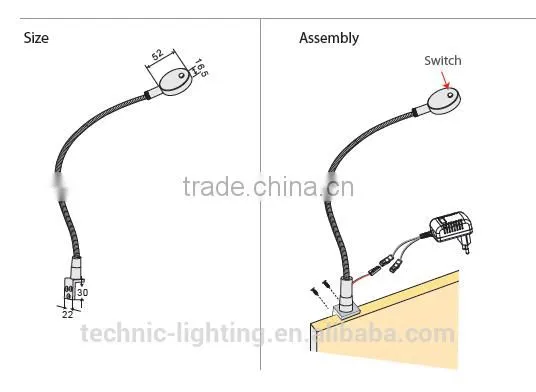 Flexible Led Book Light,led Reading Lamps for Bedroom,commercial Led Table Lighting photo-3