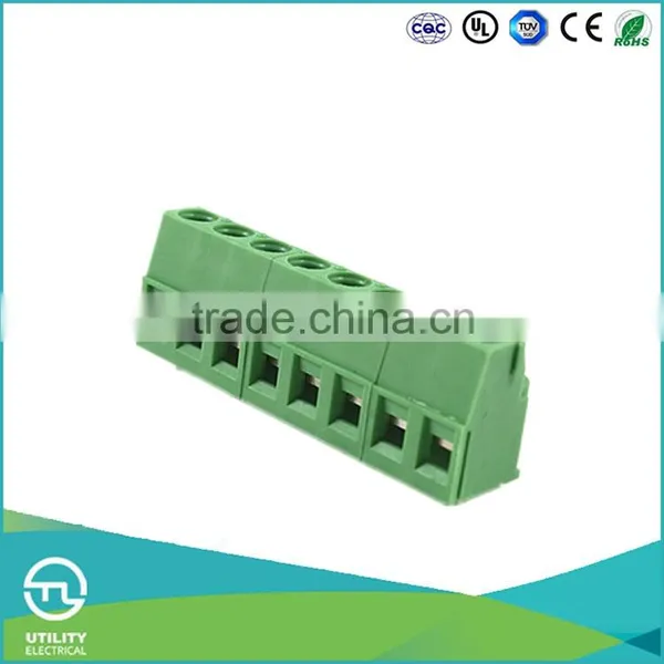 UTL Factory Direct China 5mm Europe Type Pcb Screw High Temperature Ceramic Screw Terminal Block 15A 300V photo-2