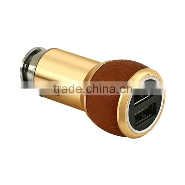 2016 Exclusive Disign Phone Car Charger Leather 12v 2a Output Usb Car Charger photo-3