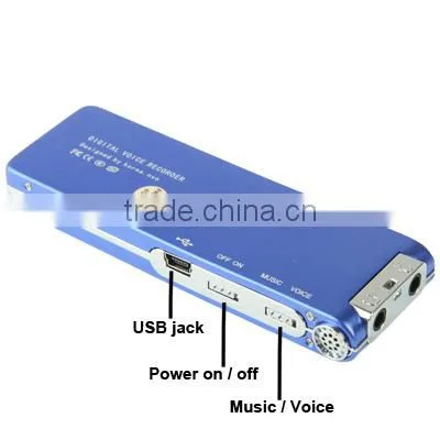 Support Telephone Recording Monitor Hearing Aid & VOR Voice 4GB MP3 Digital Voice Recorder photo-4