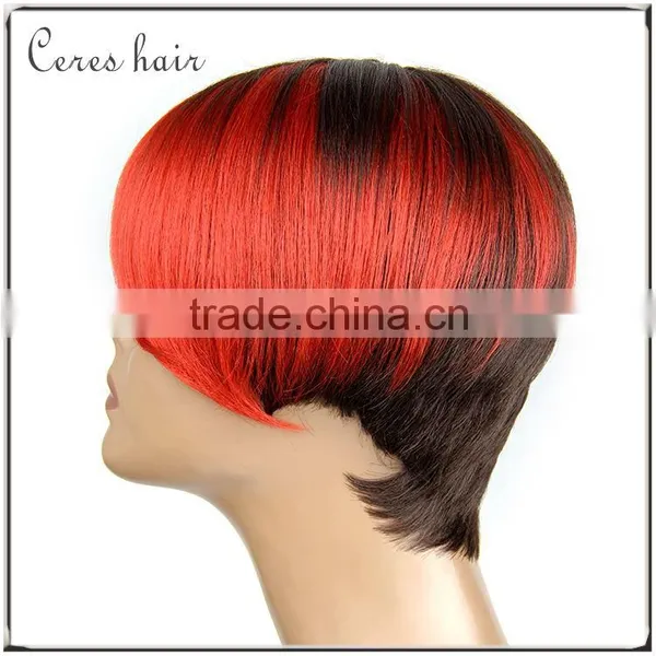 Premium Japanese Synthetic Wig Fire Hair Two Tone Red Ombre Wig Synthetic Lace Front Wig Quality Choice photo-3