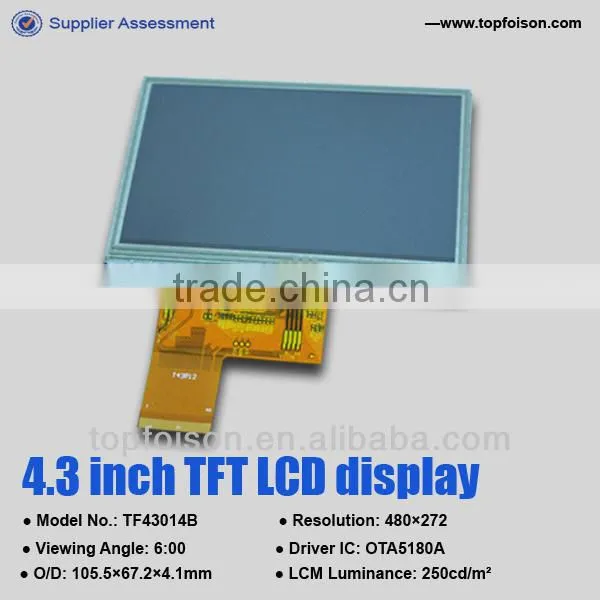 Competitive Price 4.3 Inch 480*272 TFT Lcd Moudle 24bit RGB Interface Touch Screen Panel Quality Choice photo-5
