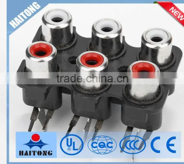 Electrical plug 6 holes AC rocket with screened