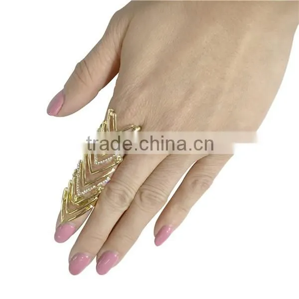 New Rings Finger Stack Knuckle Ring Crystal Set Rhinestone Jewelry Birthday Present photo-5