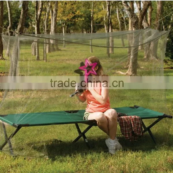 100%polyester White Color Rectangular Mosquito Net for King Size Beds photo-2