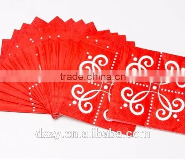 Vintage Printed High Quality Paper Napkins for Party Supplies