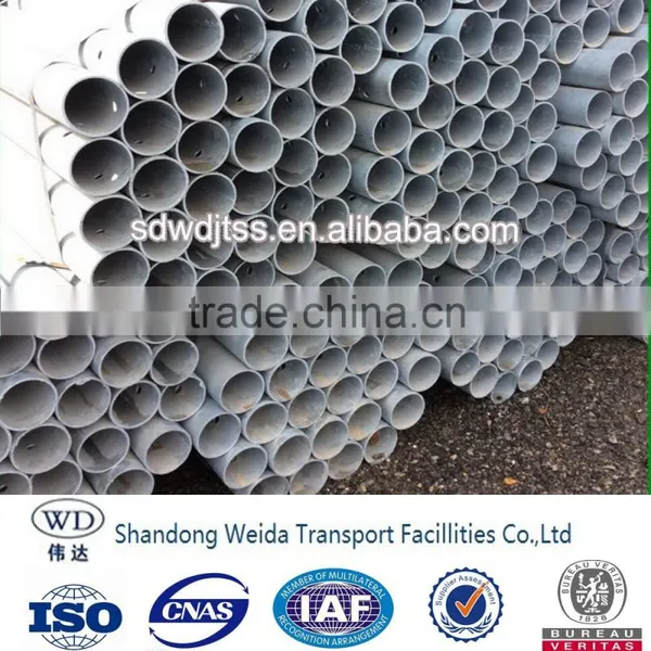 Powder Coating Highway Guard Rail Steel Pipe Post photo-5
