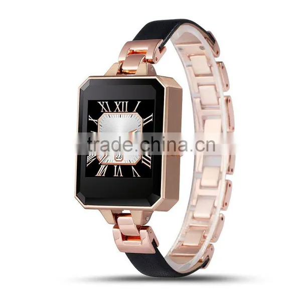 Luxury Smart Watch Wirst Bluetooth Smartwatch for Female Women Antilost Heart Rate Monitor for Apple IOS Android Phone