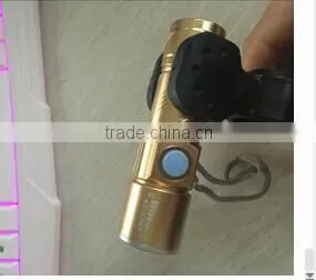 USB Rechargeable Zoomable Flashlight Focus Torch Handbar Lamp Adjustable photo-6