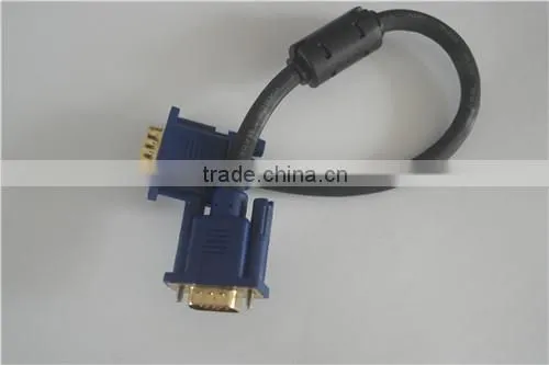 GOLD PLATED BLACK SVGA VGA ADAPTER Monitor Male Cable CORD FOR PC TV photo-4
