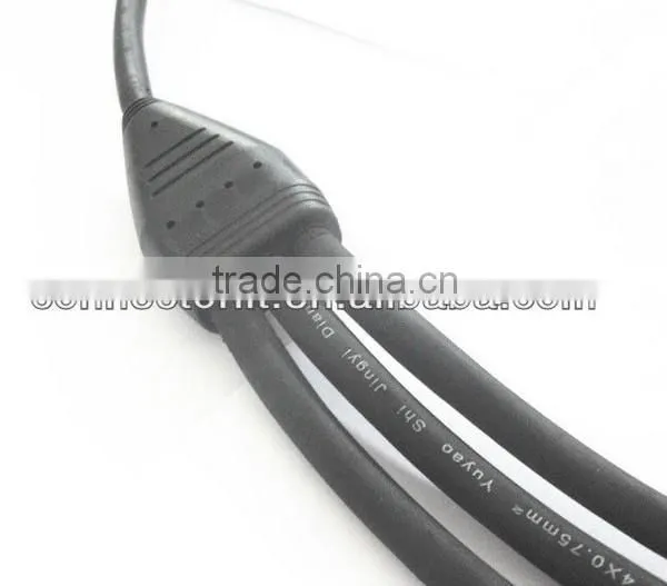 1 Input 3 Outputs Outdoor Watertight Led Lights Nylon Cable Splitter Y Connector
