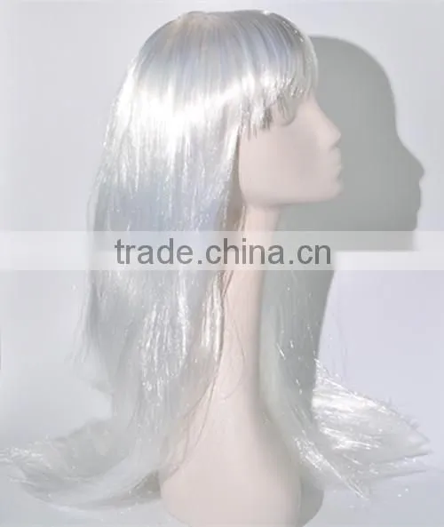 Hot Silk White Synthetic Wig N271 photo-2