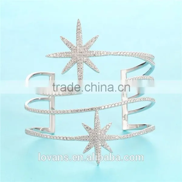 925 Silver Jamaica Bangle Bracelets FB054A photo-3