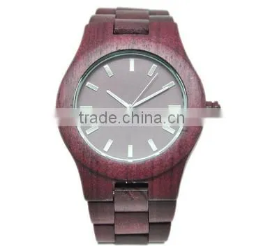 2016 New Design Customized Logo Wood Watch Stainless Steel Watch photo-3