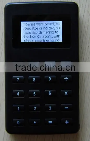 ebook reader electronic primary notebook calculator