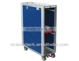 Aircraft Inflight Foldable Trolley; Folding Cart for Aviation, Airline :7597 Atlas Full Size Airline Meal Trolley
