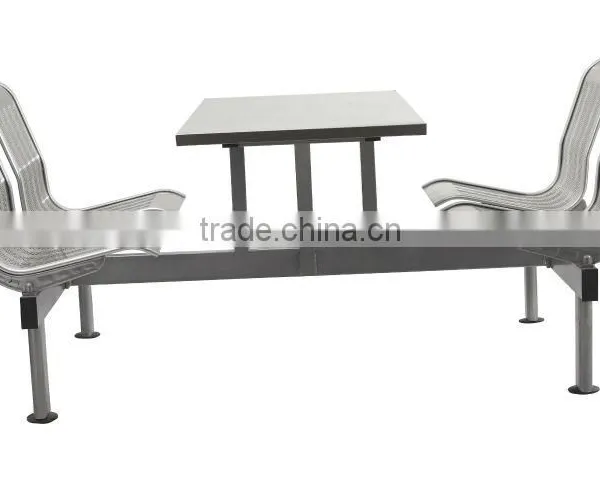 Stainless Steel Fast Food Resturant Table and Chair Set photo-4