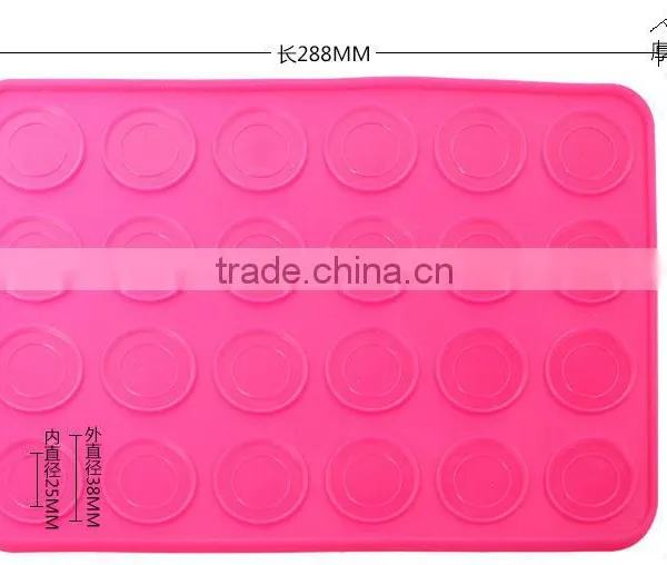 Large Double Sided Macaron Macaroon Dessert DIY Mold Sheet Silicone Baking Mat photo-6