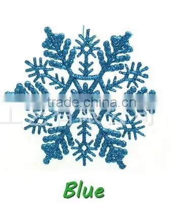 Decoration Christmas Plastic Glitter Snowflake photo-6